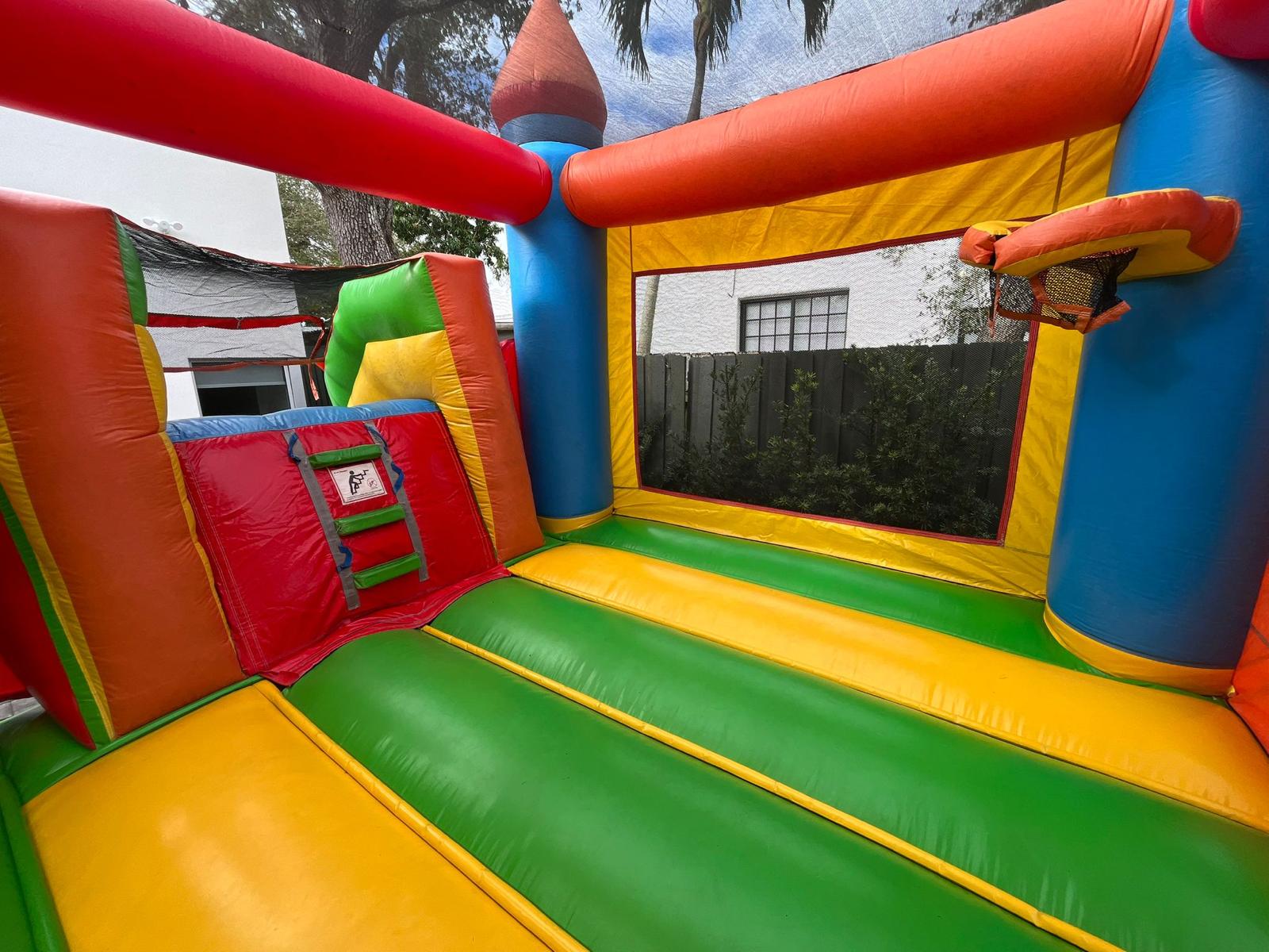 Rainbow Bounce House Interior